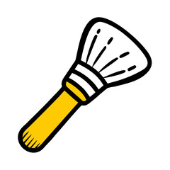 Makeup Brush Beauty Accessory Icon For Web And Graphic Design