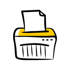 Office Paper Shredder Machine Icon For Web And Graphic Design