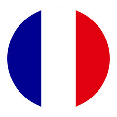 france circular flag vector