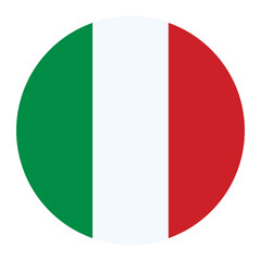italy circular flag vector
