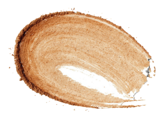 Abstract, oval, brown, textured, paint stroke