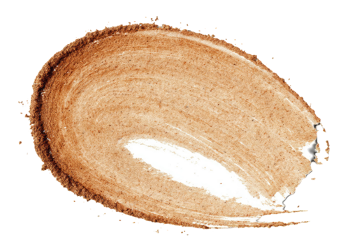 Abstract, oval, brown, textured, paint stroke
