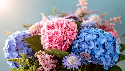 Close-up of a vibrant flower bouquet