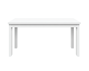 Simple white rectangular table (2)