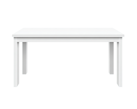 Simple white rectangular table (2)