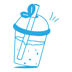 Iced coffee illustration