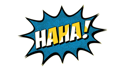 Comic Style 'HA HA!' Burst - Humorous Graphic for Design and Entertainment