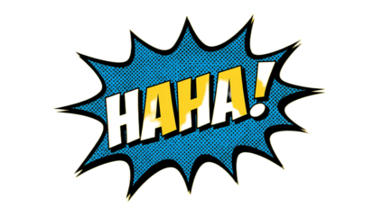 Comic Style 'HA HA!' Burst - Humorous Graphic for Design and Entertainment