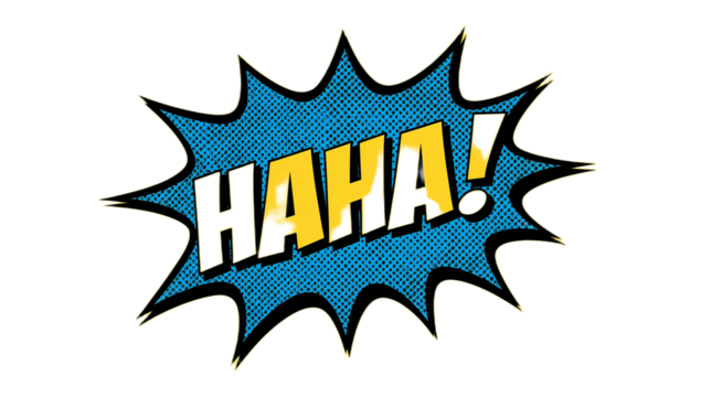 Comic Style 'HA HA!' Burst - Humorous Graphic for Design and Entertainment