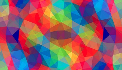 Vibrant, geometric, kaleidoscopic pattern