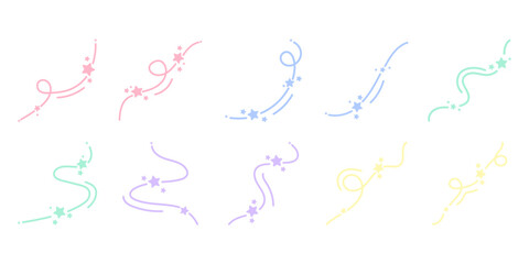 Star Curvy Line Decoration