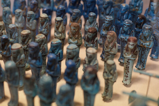 Ancient Egypt artefacts in a museum