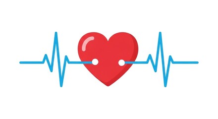 Heart Health Illustration: A Vibrant Depiction of Cardiovascular Function and Well Being