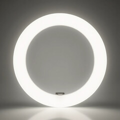  ring light glowing with a bright white light