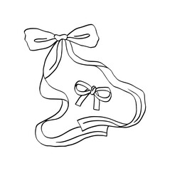 Ribbon bow icon illustration design template