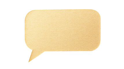 Empty light beige speech bubble (1)