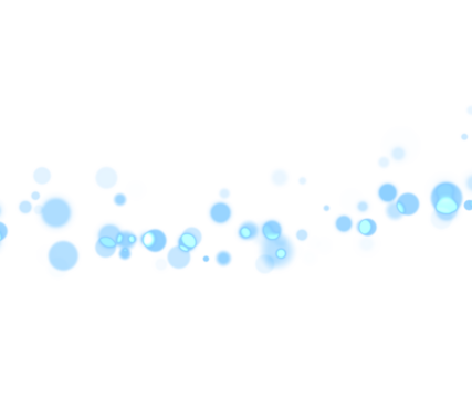 Blue Glow Bokeh Lights Overlay PNG With Transparent Background