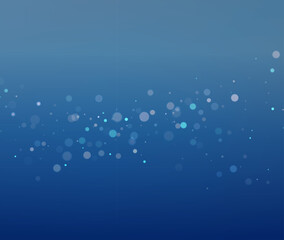 Finance Technology Blue Bokeh Vector Background