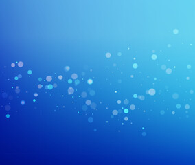 Icy Blue Holiday Bokeh Vector Background