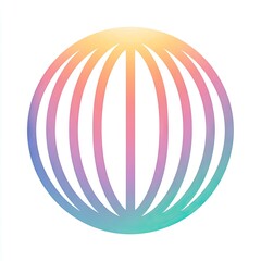 Colorful, stylized globe graphic