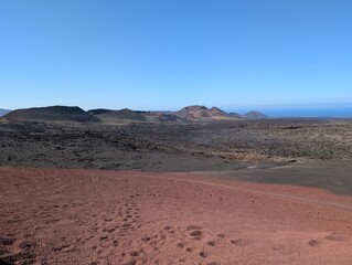 Timanfaya National Park in Lanzarote, Canary Islands (Spain)