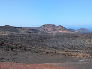 Timanfaya National Park in Lanzarote, Canary Islands (Spain)