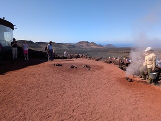 Timanfaya National Park in Lanzarote, Canary Islands (Spain)