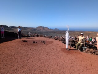 Timanfaya National Park in Lanzarote, Canary Islands (Spain)