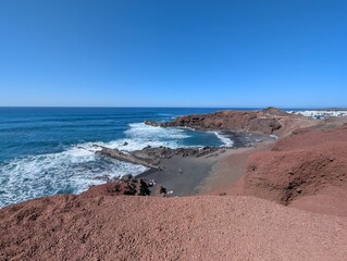Volcanic landscape of Lanzarote, Canary Islands (Spain)