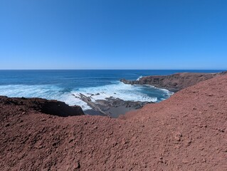 Volcanic landscape of Lanzarote, Canary Islands (Spain)