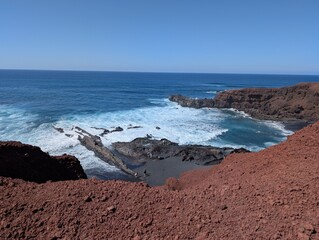 Volcanic landscape of Lanzarote, Canary Islands (Spain)