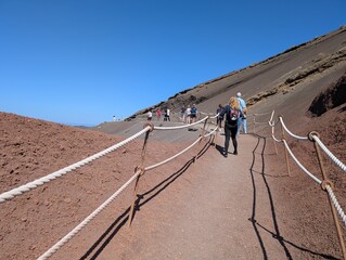Volcanic landscape of Lanzarote, Canary Islands (Spain)