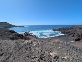 Volcanic landscape of Lanzarote, Canary Islands (Spain)