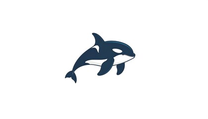 Cute orca illustration