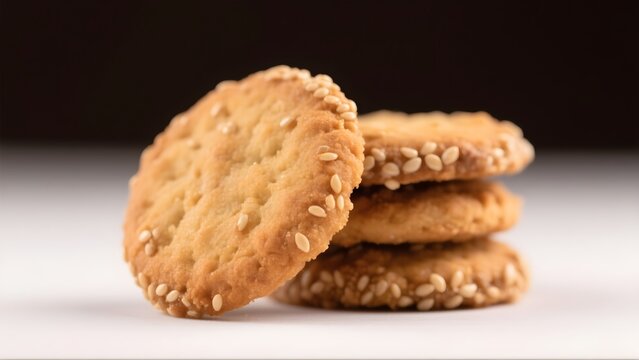 Rice Flour Anarsa Traditional Festival Cookies Sesame