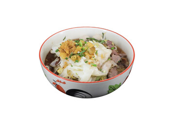 Noodle Delight: A colorful ceramic bowl overflowing with a mouthwatering bowl of noodles, a visual feast of culinary delight.
