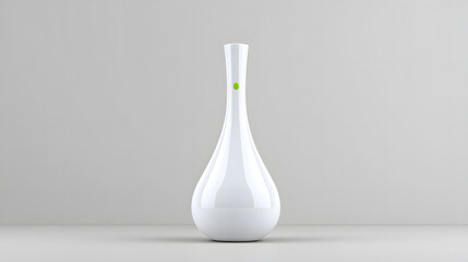 Minimalist ceramic vase white glossy modern studio product shot clean Minimalist ceramic vase glossy white with sleek modern shape, studio product shot clean background, calm design accent with