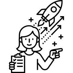 Career Launch Icon