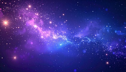 宇宙の幻想：きらめく銀河と星屑Reference Image