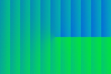 Neon green and blue gradient on 3D vertical strips with grainy abstract background for modern digital wallpaper, posters, and creative layouts