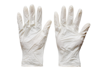 White Latex Gloves Medical Protective Handwear