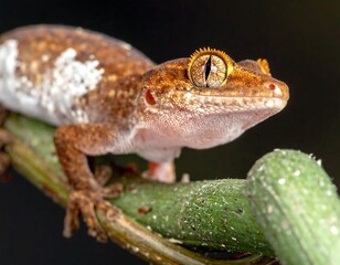 Fototapeta premium Close-up of a gecko on a branch