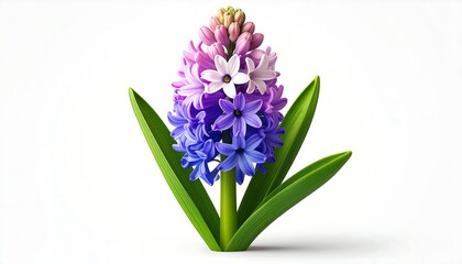 Vibrant hyacinth, digitally rendered