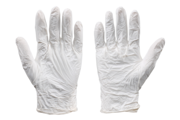 White Latex Gloves Medical Protective Handwear