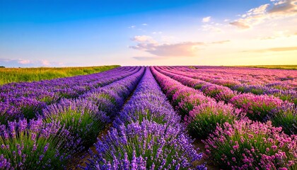 Lavender field at sunset (2)