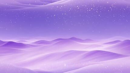 Whispered Horizons: A serene, painterly landscape unfolds, inviting viewers to get lost in a sea of muted violet hues and gentle rolling hills, conjuring a sense of peace, vastness, and tranquility.