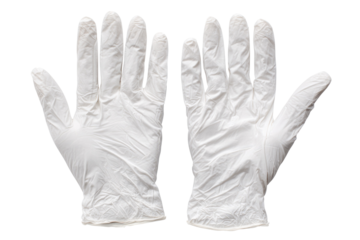 White Latex Gloves Medical Protective Handwear