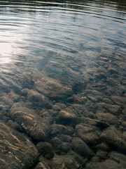 Clear Water Reveals Sandy Riverbed