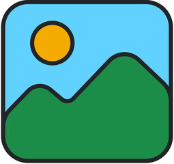 vector flat simple icon graphic image