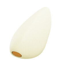 3d illustration garlic clove with skin, fresh organic vegetable ingredient for cooking, nutrition, farming, kitchen spice, and healthy natural food.
